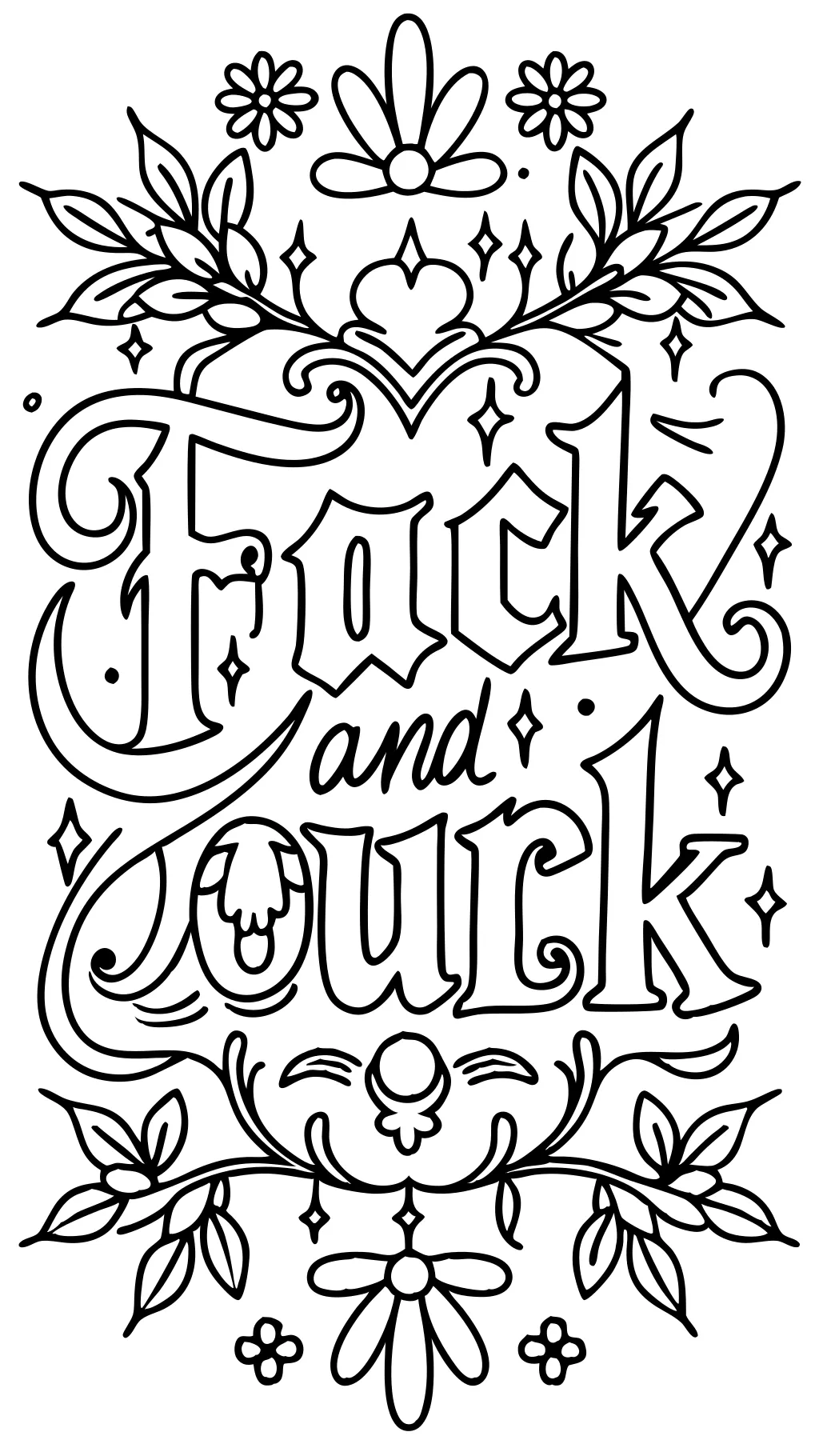 printable adult coloring pages swear words